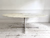 A Very Large Florence Knoll 1960's Oval Arabescato Marble Dining Table for Roche Bobois