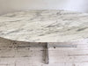 A Very Large Florence Knoll 1960's Oval Arabescato Marble Dining Table for Roche Bobois