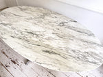 A Very Large Florence Knoll 1960's Oval Arabescato Marble Dining Table for Roche Bobois