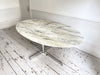 A Very Large Florence Knoll 1960's Oval Arabescato Marble Dining Table for Roche Bobois
