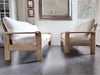 A 1970's French Three-Seater Sofa with French Linen Upholstery