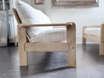 A 1970's French Three-Seater Sofa with French Linen Upholstery