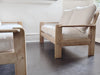 A 1970's French Three-Seater Sofa with French Linen Upholstery