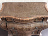 A 1970's French Rattan Bombe Commode