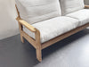 A 1970's French Three-Seater Sofa with French Linen Upholstery