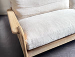 A 1970's French Three-Seater Sofa with French Linen Upholstery
