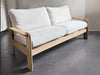A 1970's French Three-Seater Sofa with French Linen Upholstery