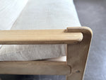 A 1970's French Three-Seater Sofa with French Linen Upholstery