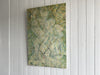 A Large 1970's Pale Green Abstract Oil on Canvas from Florence School of Art