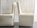 A Pair of Sculptural 1970's Italian Armchairs