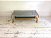 A 1970's Italian Brass & Glass Coffee Table