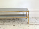 A 1970's Italian Brass & Glass Coffee Table