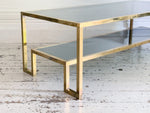 A 1970's Italian Brass & Glass Coffee Table