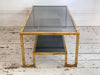 A 1970's Italian Brass & Glass Coffee Table