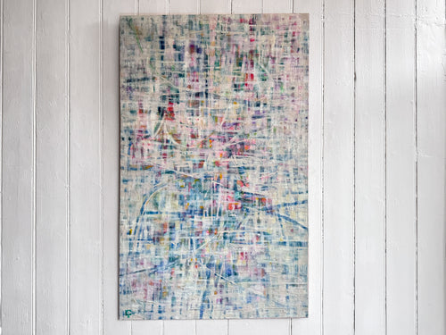 A 1970's Oil on Canvas Abstract Artwork from Florentine Art School II