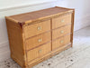 A 1970's Vivai Del Sud Italian Rattan & Bamboo Three Drawer Sideboard