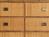 A 1970's Vivai Del Sud Italian Rattan & Bamboo Three Drawer Sideboard