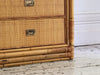 A 1970's Vivai Del Sud Italian Rattan & Bamboo Three Drawer Sideboard