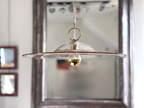 A Large 1970's Murano Glass Pendant Light