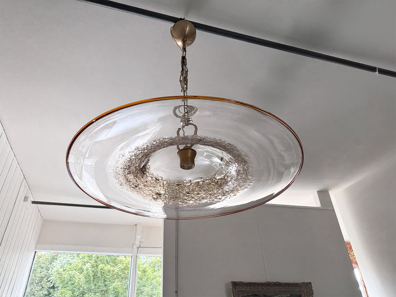 A Large 1970's Murano Glass Pendant Light