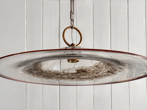 A Large 1970's Murano Glass Pendant Light