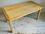 A 1970's French Rattan Dining Table