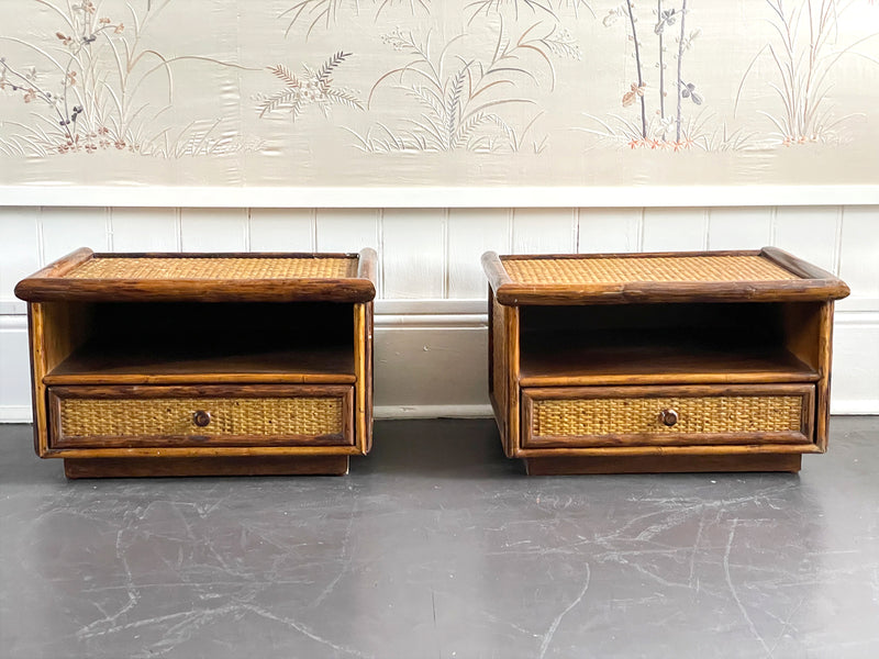 A Pair of 1970's Roche Bobois Bedside Tables