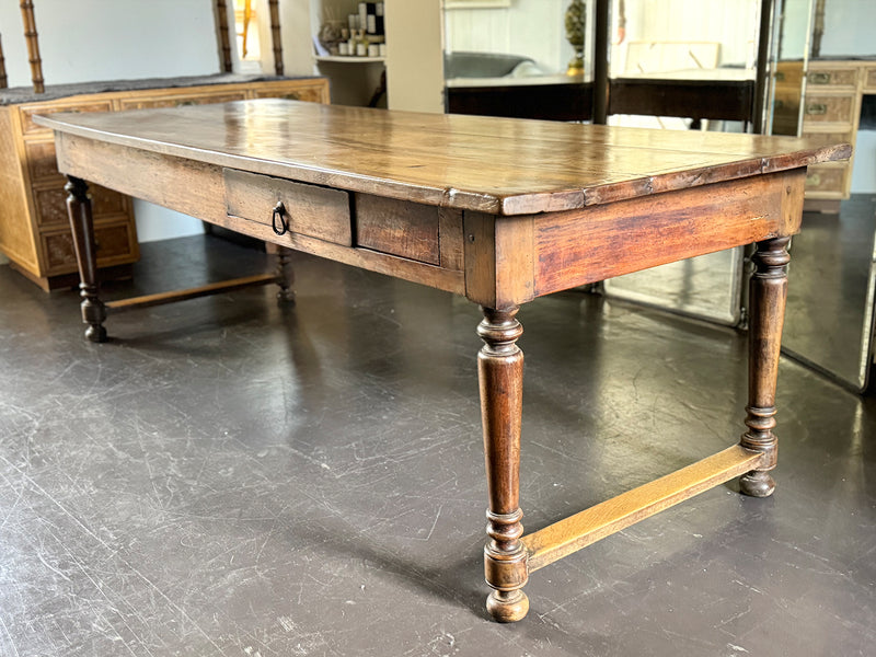 A Late 19th C Walnut Dining Table of Beautiful Colour with Secret Drawer