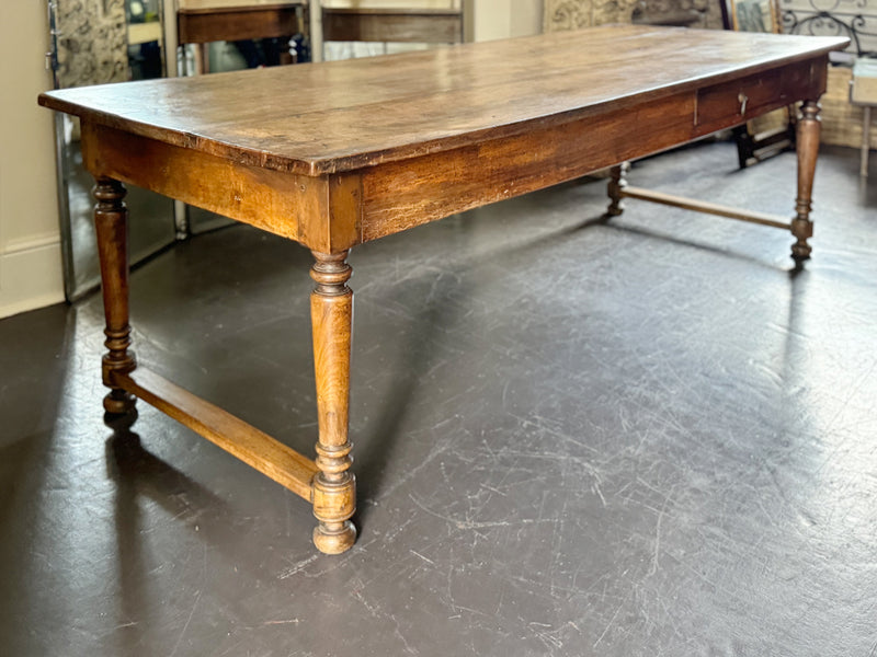 A Late 19th C Walnut Dining Table of Beautiful Colour with Secret Drawer