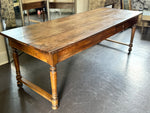 A Late 19th C Walnut Dining Table of Beautiful Colour with Secret Drawer