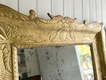 A Pair of Early 19th C Split Plate Gilt Wood Mirrors