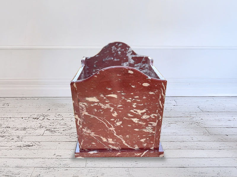 A Rare 19th C French 'Belgian Rouge' Marble Bath