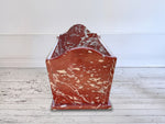 A Rare 19th C French 'Belgian Rouge' Marble Bath