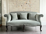 An Elegant 19th C Velvet Sofa in the Late 18th C Style