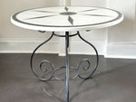 A 19th C Round Marble Top Centre Table with Malachite, Welsh Slate & Porphyry Inlay