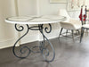 A 19th C Round Marble Top Centre Table with Malachite, Welsh Slate & Porphyry Inlay