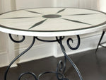 A 19th C Round Marble Top Centre Table with Malachite, Welsh Slate & Porphyry Inlay