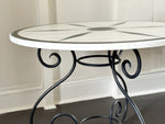 A 19th C Round Marble Top Centre Table with Malachite, Welsh Slate & Porphyry Inlay