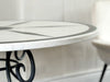 A 19th C Round Marble Top Centre Table with Malachite, Welsh Slate & Porphyry Inlay