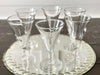 A Set of 6 Antique French Wine Glasses