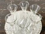 A Set of 6 Antique French Wine Glasses