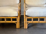 A Pair of 1960's French Bamboo Armchairs