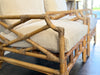 A Pair of 1960's French Bamboo Armchairs