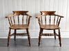 A Pair of Late 19th C Captain's Smokers Chairs