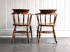 A Pair of Late 19th C Captain's Smokers Chairs