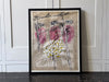 An Abstract Acrylic on Paper by Angel Darisio