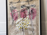 An Abstract Acrylic on Paper by Angel Darisio