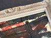 A Vintage French Abstract Red & Black Abstract Artwork in Montparnasse Frame