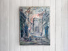 An Abstract Oil on Canvas of Porte St Martin by EV Weinmann