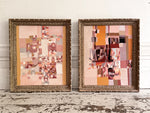 A 1950's Abstract Acrylic on Card in Montparnasse Frame III